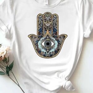 Hamsa Women's White Tee